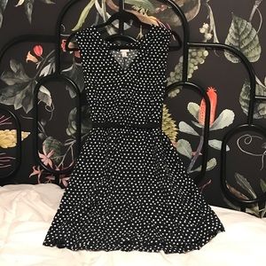 Polka dot shift dress